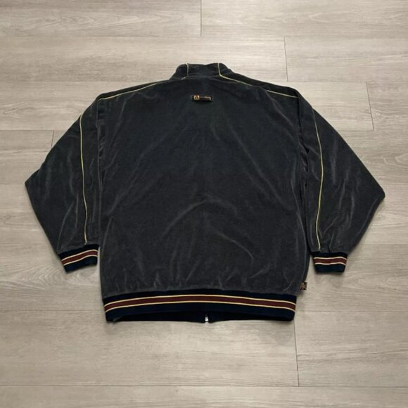 Vintage Akademiks Velour Stadium Division Hip Hop Track Jacket - Picture 8 of 9